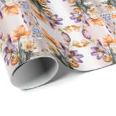 Kleurrijk Inpakpapier met Lente Bloemen (Rol Hoek)