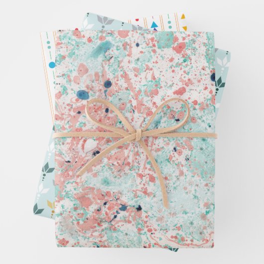 kleurrijk inpakpapier vel (In situ)