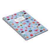 Kleurrijk insectenpatroon notitieboek (Rechterzijde)