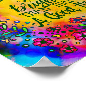 kleurrijk Inspirerend Een goed hart citaat Poster (Hoek)