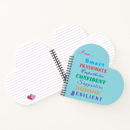 Kleurrijk Inspirerend "Kwaliteiten van grote vrouw Notitieboek (Binnen)