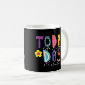 Kleurrijk Inspirerend vandaag is mijn dag Koffiemok (Voorkant rechts)