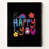 Kleurrijk Inspirerend wees blij ben u douane Notitieboek (Achterkant)