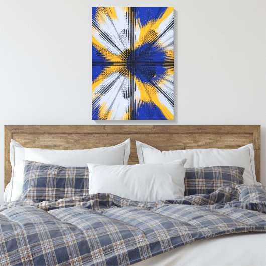 Kleurrijk interferentiepatroon  canvas afdruk (Insitu (Slaapkamer))