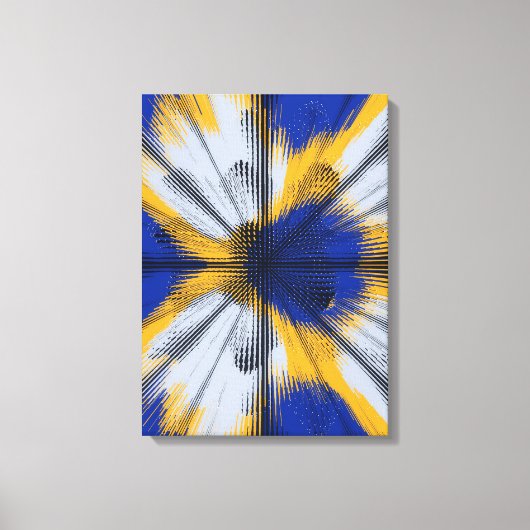Kleurrijk interferentiepatroon canvas afdruk (Voorkant)