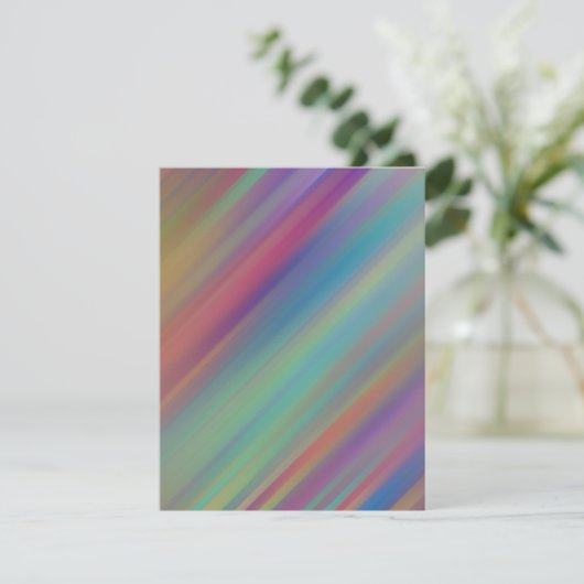 Kleurrijk Iridescent Motion Blank Wenskaart Feestdagenkaart (Staand voorkant)