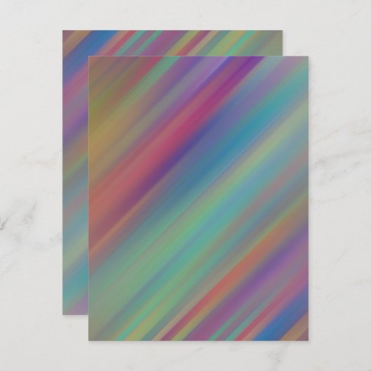 Kleurrijk Iridescent Motion Blank Wenskaart Feestdagenkaart (Voorkant / Achterkant)