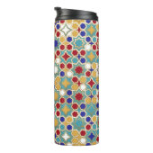 Kleurrijk Islamitisch Mozaïek Naadloos Patroon Thermosbeker (Geroteerd rechts)