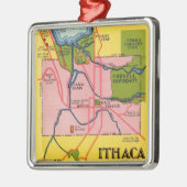 Kleurrijk Ithaca New York Ornament (Links)