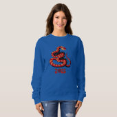 Kleurrijk Jaar van de Slang Sweatshirt (Voorkant volledig)
