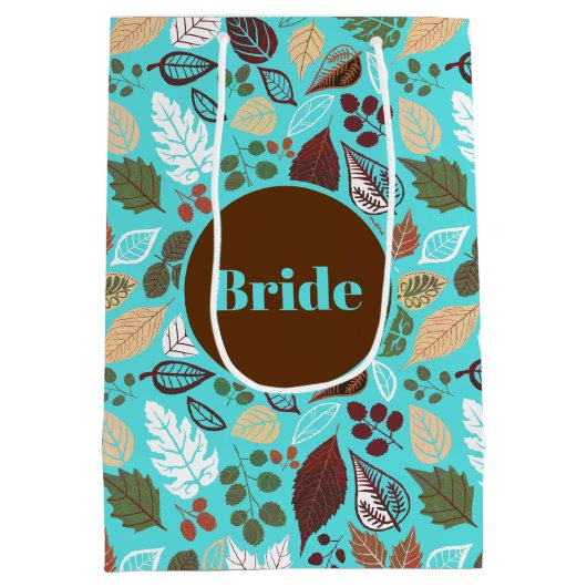 Kleurrijk jaarblad medium cadeauzakje (Achterkant)