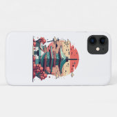 Kleurrijk Japan Gebouw Kunst Case-Mate iPhone Case (Achterkant (horizontaal))