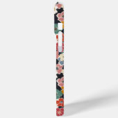 Kleurrijk Japans Bloemendruk met Monogram Case-Mate iPhone Case (Achterkant / Links)