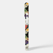 Kleurrijk Japans bloempatroon met monogram Case-Mate iPhone Case (Achterkant / Links)