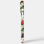 Kleurrijk Japans bloempatroon met monogram Case-Mate iPhone Case (Achterkant / Links)