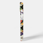 Kleurrijk Japans bloempatroon met monogram Case-Mate iPhone Case (Achterkant / Links)