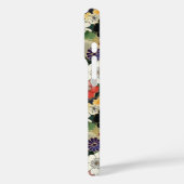 Kleurrijk Japans bloempatroon met monogram Case-Mate iPhone Case (Achterkant / Links)