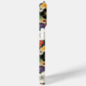 Kleurrijk Japans bloempatroon met monogram Case-Mate iPhone Case (Achterkant / Rechts)