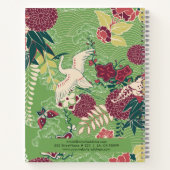 Kleurrijk Japans zijdepatroon Notitieboek (Achterkant)