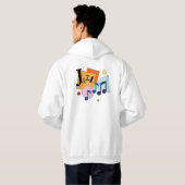 Kleurrijk Jazz Modern Kunstontwerp Hoodie (Achterkant volledig)