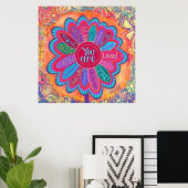 Kleurrijk Je bent Flower Inspirerend Classroom Poster