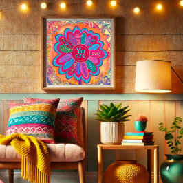 Kleurrijk Je bent Flower Inspirerend Classroom Poster