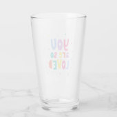 Kleurrijk je bent zo geliefd glas (Achterkant)