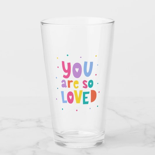 Kleurrijk je bent zo geliefd glas (Voorkant)