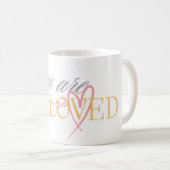 Kleurrijk, je bent zo geliefd koffiemok (Voorkant rechts)