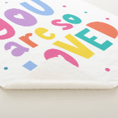 Kleurrijk je bent zo geliefd sherpa deken (3/4)