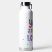 Kleurrijk je bent zo geliefd waterfles (Voorkant)