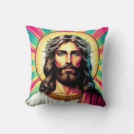 Kleurrijk Jezus kussen! Kussen