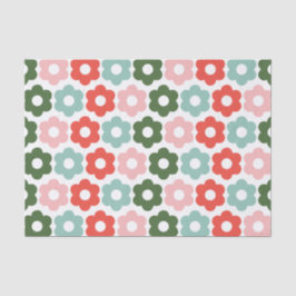 Kleurrijk Joyful Christmas Retro Daisy Tissue Papi Tissuepapier