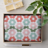 Kleurrijk Joyful Christmas Retro Daisy Tissue Papi Tissuepapier (Geschenk)