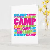 Kleurrijk kamp kaart (Gele Bloem)