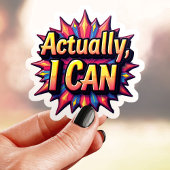 Kleurrijk kan ik eigenlijk wel sticker