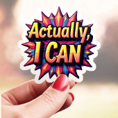 Kleurrijk kan ik eigenlijk wel sticker