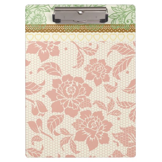 Kleurrijk kantpatroon voor ontwerpers projecten Ro Klembord (Voorkant)