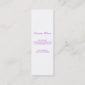 Kleurrijk kappersschaarontwerp mini visitekaartje (Achterkant)