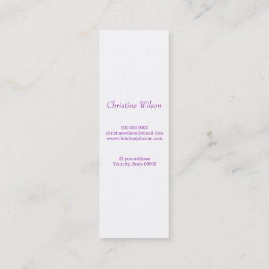 Kleurrijk kappersschaarontwerp mini visitekaartje (Achterkant)