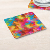 kleurrijk kartonnen onderzetters (Schuin)