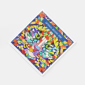 Kleurrijk Kat Face Kaleidoscoop - voeg Groet aan t Servet (Hoek)