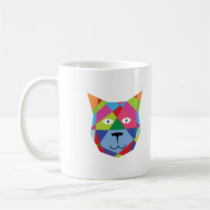 Kleurrijk Kat Face Koffiemok