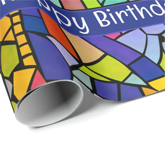 Kleurrijk Kat gezicht - Grote tekst voor kinderen  Cadeaupapier (Rol Hoek)