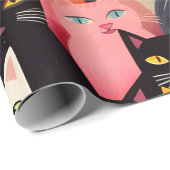 Kleurrijk kat inpakpapier (Rol Hoek)