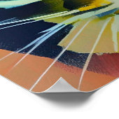 Kleurrijk kattenoog abstracte beroertes kat stemme poster (Hoek)