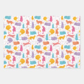 Kleurrijk kattenpapier inpakpapier vel (Voorkant 3)