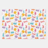 Kleurrijk kattenpapier inpakpapier vel (Voorkant 2)
