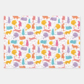Kleurrijk kattenpapier inpakpapier vel (Voorkant)