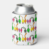 Kleurrijk kattenpeuterpatroon blikjeskoeler (Blikje Voorkant)